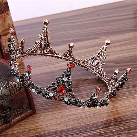 Jeweled Baroque Queen Crown Rhinestone Wedding Crowns And Tiaras For