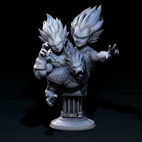 Archivo 3d Figura Coleccionable Impresa En 3d De Vegeta Bust・plan De Impresión En 3d Para