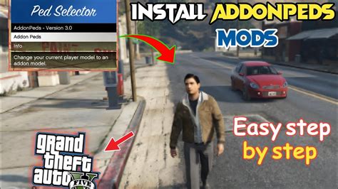 HOW TO INSTALL ADDONPEDS IN GTA 5 2024 GTA 5 MODS HINDI UDRU