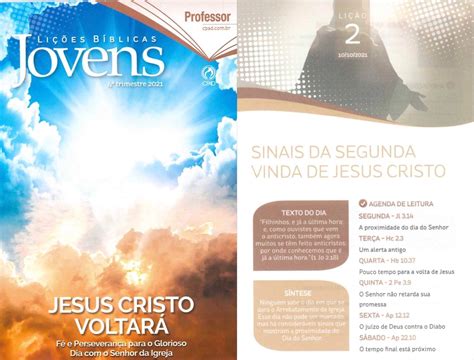 Ebd Classe Jovens Li O Sinais Da Segunda Vinda De Cristo Ad