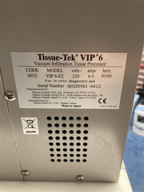 Sakura Tissue Tek Vip 6 Tissue Processor Medistore France