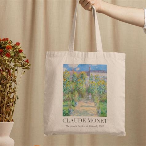 Bolsa Sacola Ecobag Obra De Arte Monet O Jardim Do Artista Ou Sem