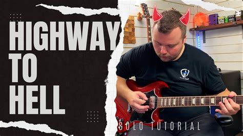 Highway To Hell Guitar Solo Full Tutorial Breakdown YouTube