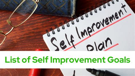 List of Self Improvement Goals | Personal Development Goals for Work