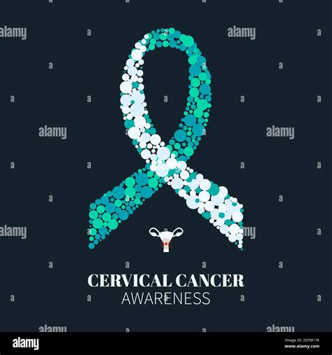 Cervical cancer awareness poster, conceptual illustration Stock Photo ...