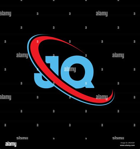 JQ J Q Letter Logo Design Initial Letter JQ Linked Circle Upercase