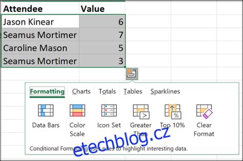 Jak odebrat inteligentní značky ze sešitu v aplikaci Excel etechblog cz