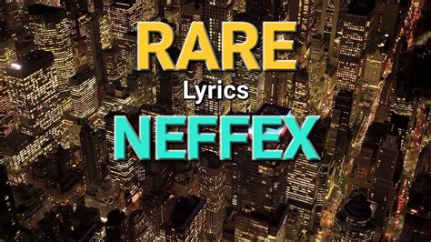 Neffex Rare Lyrics Youtube