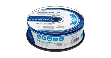 Mediarange Bd R Dual Layer Gb Blu Ray Rohlinge Fach St Ck