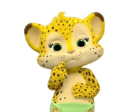 Word Party Cute Franny the Cheetah transparent PNG - StickPNG