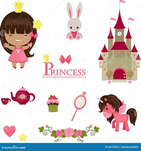 Princess Icons Design Vector Illustration 40310368