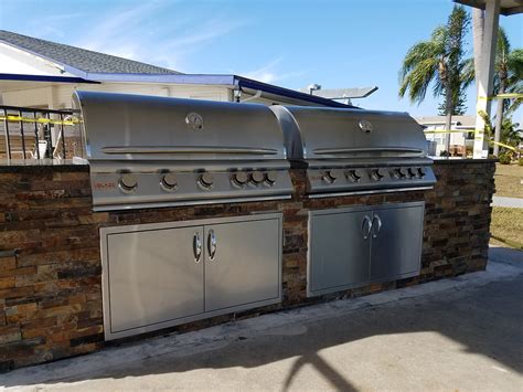 Dueling Grills "The Sequel" - Custom Commercial HOA Outdoor Kitchen - Elegant Outdoor Kitchens