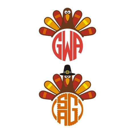 Cute Turkey Cuttable Design Png Dxf Svg Eps File Silhouette Etsy