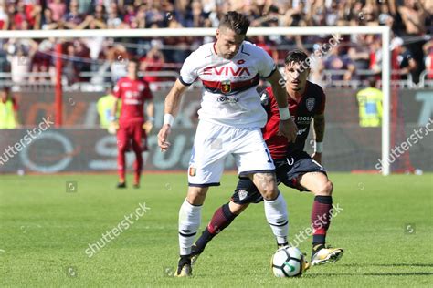 Cagliaris Fabio Pisacane R Genoas Andrej Editorial Stock Photo Stock