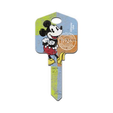 Hillman 87626 Key Blank Disney Mickey Mouse House 6697 Kw1kw10 Single