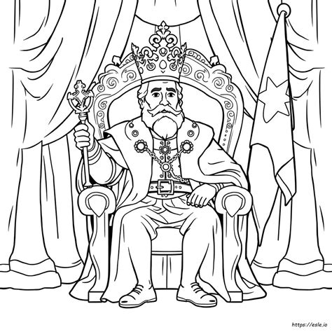 King George Iii Coloring Page