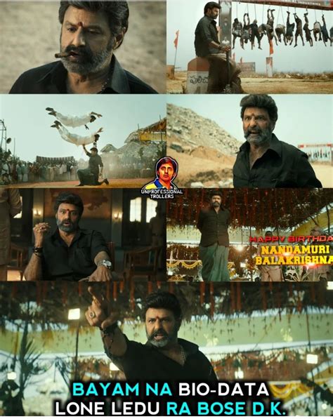 Balayya On Beast Mode: Memes That Sum Up The #NBK107 Oora Mass Glimpse ...