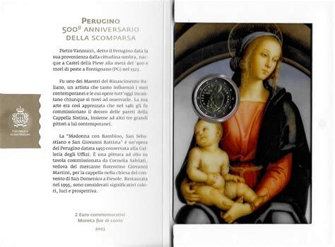 San Marino Euro E Sterfdag Van Perugino Kienhorst