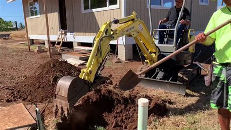 Mini Excavator Digging Youtube