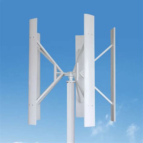 H Model 5pcs Blades Vertical Wind Turbine Three Phase Ac Permanent