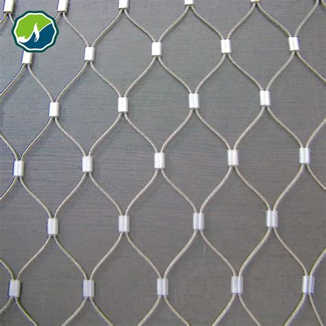 Aisi Ss Ferrule Diamond Stainless Steel Wire Rope Mesh Netting For