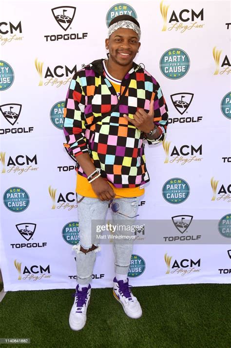 Jimmie Allen Attends The Acm Lifting Lives Topgolf Tee Off At Topgolf