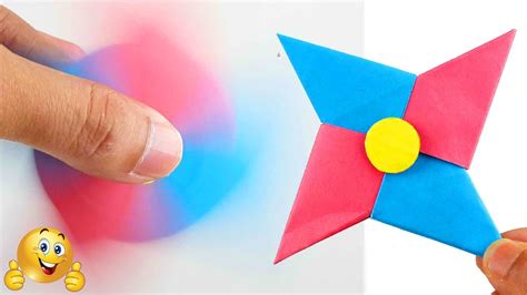 How To Make A Paper Fidget Spinner WITHOUT BEARINGS Origami Fidget