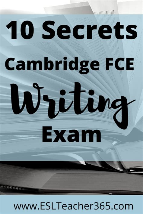 10 Secrets For The Cambridge First Certificate Fce Writing Exam English Exam Papers English