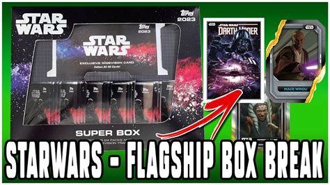 Topps Star Wars Flagship Super Box Break Looking For Comic Cards YouTube