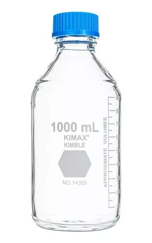 Frasco Para Laboratorio Kimax Vidrio Graduado C tapa 1000 Ml Envío gratis