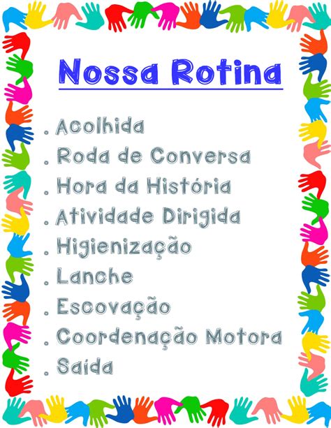 Introduzir 107 Imagem Modelo De Rotina Infantil Vn