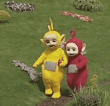 Playful Teletubbies Tinky Winky GIF