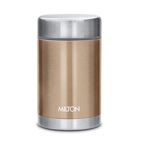 Milton Cruet Thermosteel Soup Flask Hot And Cold Ml Brown Amazon In Home Kitchen