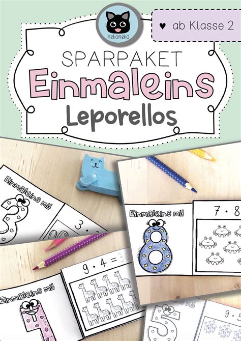 Sparpaket Leporellos Malreihen Einmaleins Unterrichtsmaterial Im