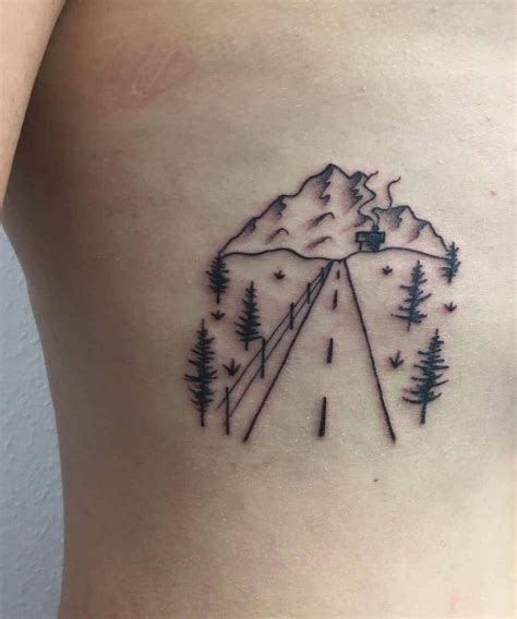 Pretty Road Trip Tattoos To Inspire You Road Trip Trip Tattoos