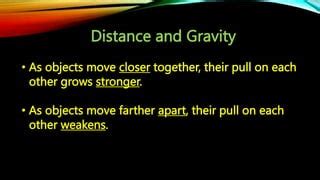 Day 6 - Force and Motion - How Distance and Mass Affect Gravity Power ...