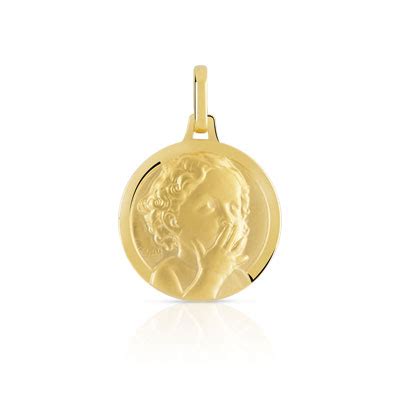 Medaille Or Jaune Enfant Femme M Daille Maty