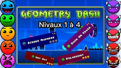 Les Premiers Niveaux De Geometry Dash Youtube