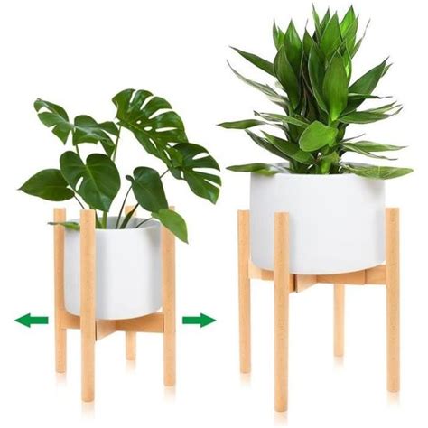 Support De Plante En Bois Porte Plante Support Pot De Fleurs Interieur