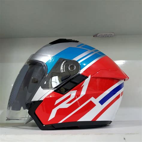 Jual HELM RSV SV300 R1 GLOSSY DOUBLE VISOR Shopee Indonesia