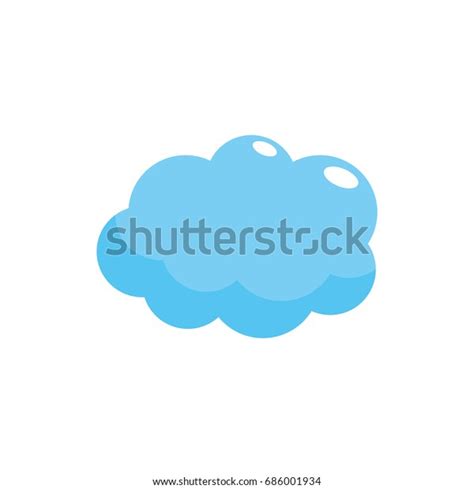 Cute Cloud Weather Design Icon Stock Vector Royalty Free 686001934