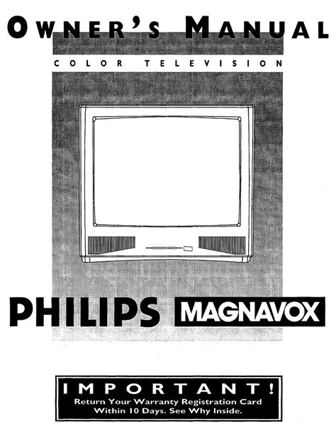 Magnavox Color Television Owners Manual Pdf Download Manualslib