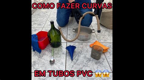 Como Fazer Curva Em Tubo De Pvc Como Curvar O Cano De Pvc Youtube