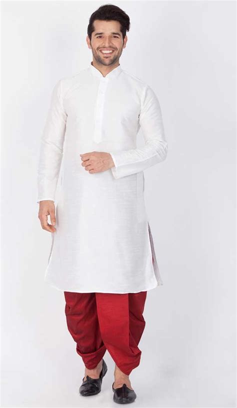 Plus Size Readymade Dhoti Kurta For Gents Heenastyle