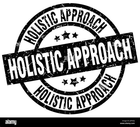 Holistic Approach Round Grunge Black Stamp Stock Vector Image Art Alamy