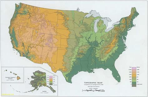 Southern California Elevation Map - secretmuseum