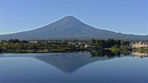 Aerial View Lake Kawaguchi Mount Fuji Stock Footage Video (100% Royalty ...