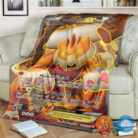 Pokemon Landorus Ex Boundaries Crossed Blanket Pixeltee