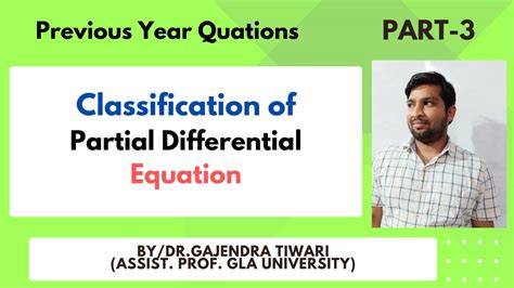 Classification Of Partial Differential Equations Parabolic Elliptic