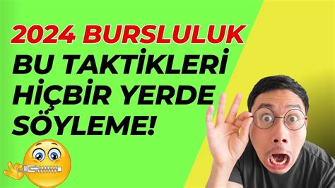 Bursluluk S Nav Taktikleri Youtube